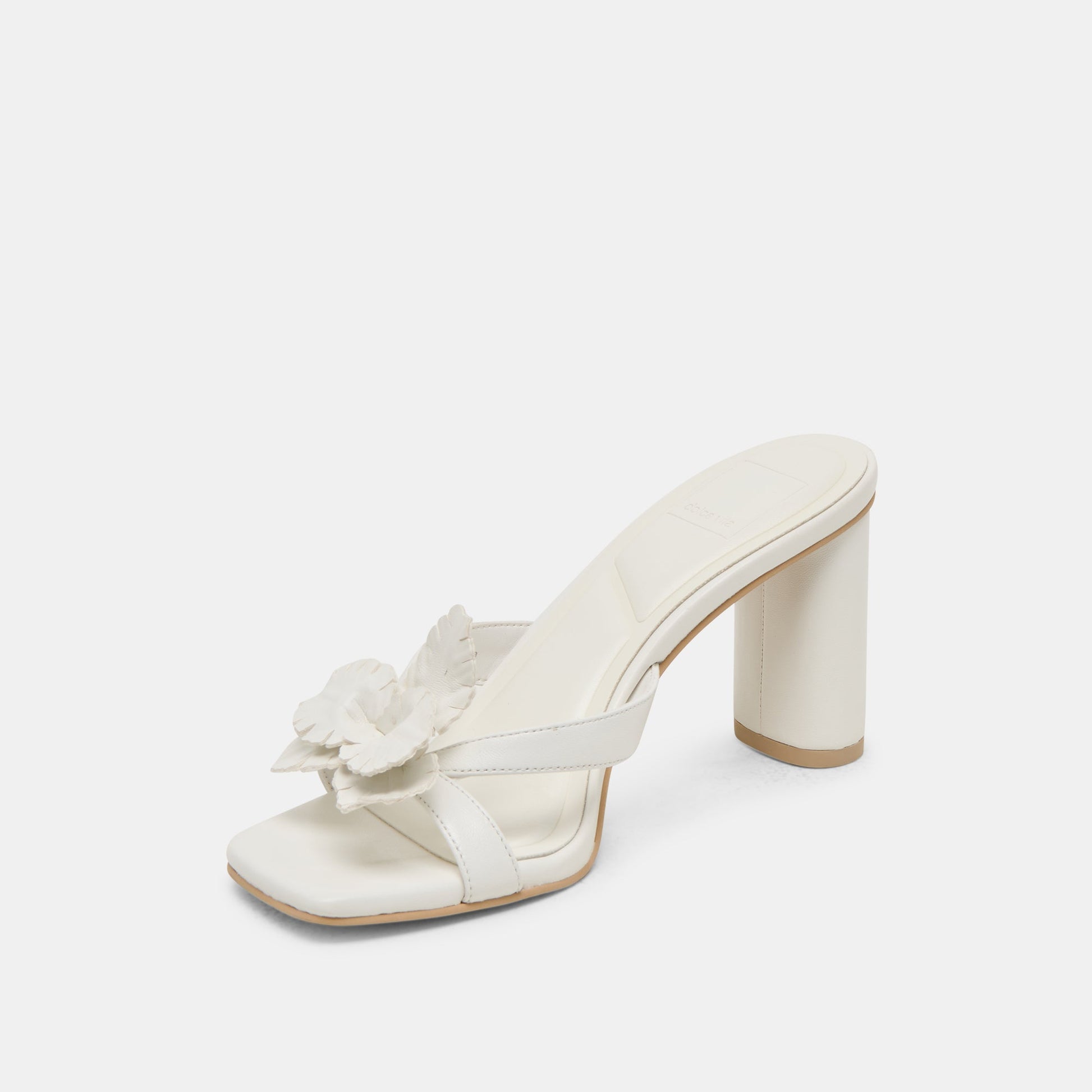 Nikil White Leather Heels Dolce Vita