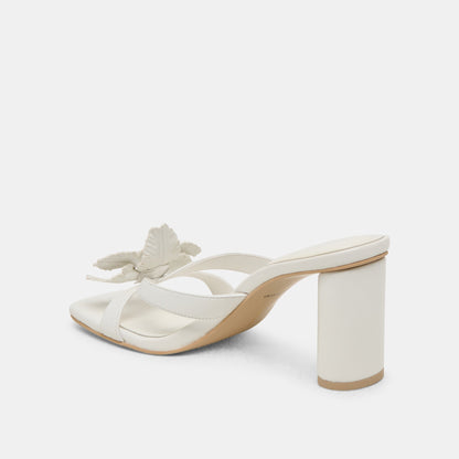 Nikil White Leather Heels Dolce Vita
