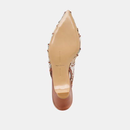 Dafney Tan Multi Woven Leather Heels Dolce Vita