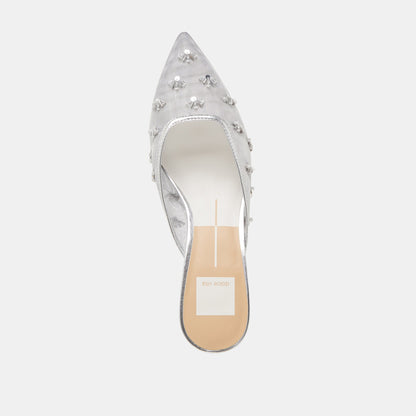 CLARA HEELS SILVER MESH Dolce Vita