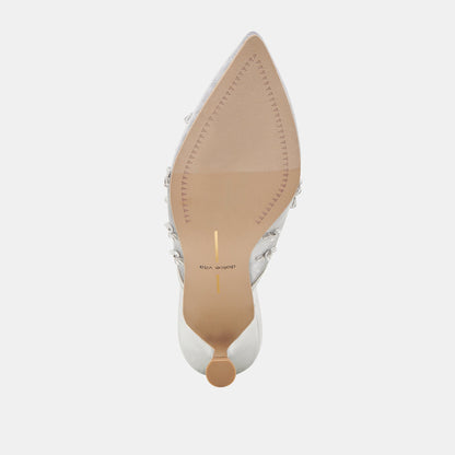 CLARA HEELS SILVER MESH Dolce Vita