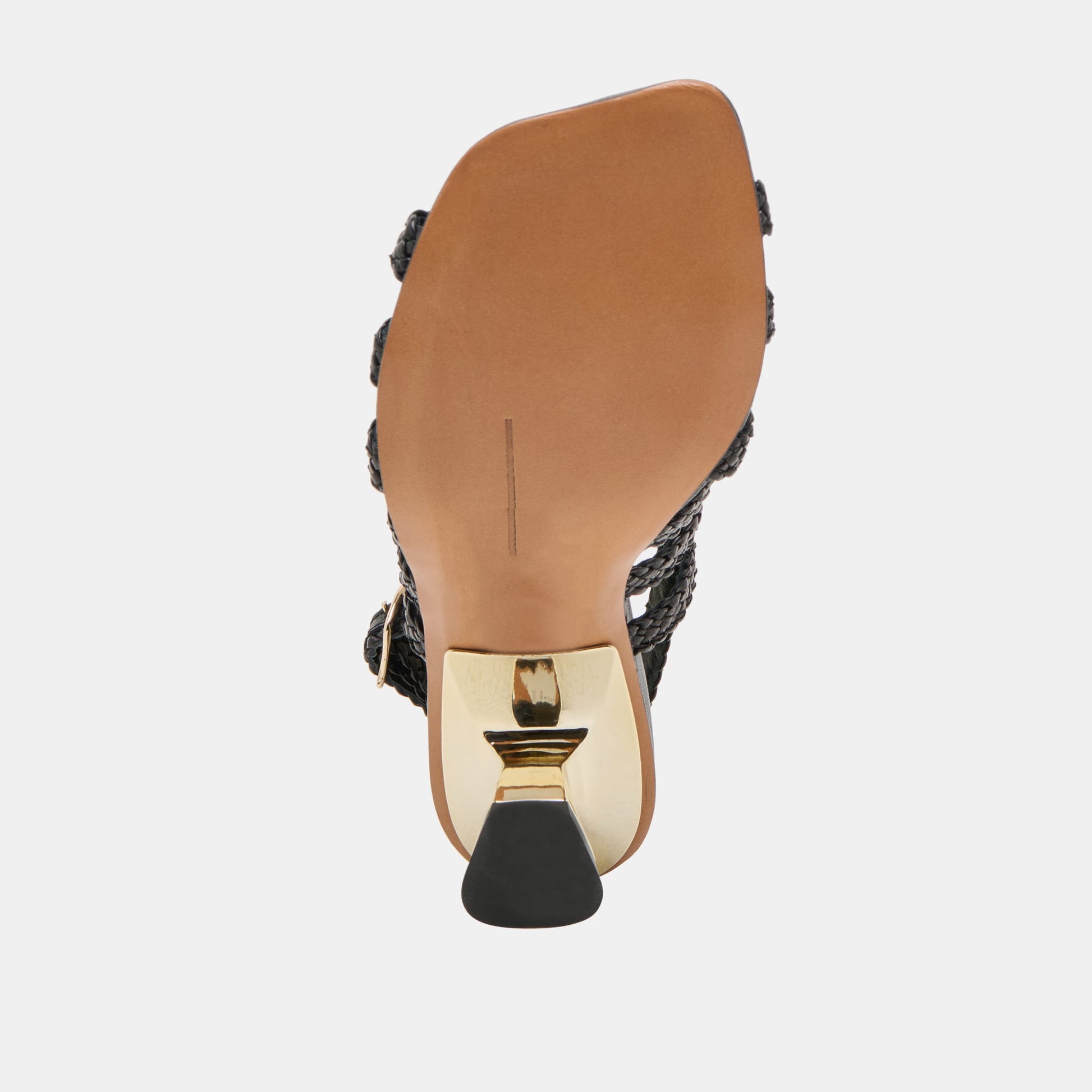 SICILY HEELS BLACK WOVEN LEATHER Dolce Vita