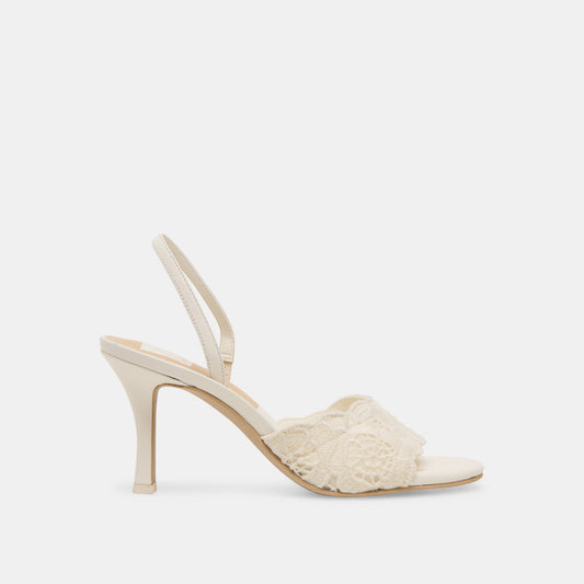 LARRA HEELS WHITE CROCHET Dolce Vita