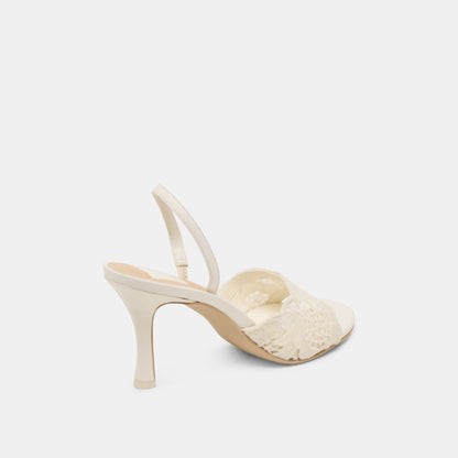 LARRA HEELS WHITE CROCHET Dolce Vita