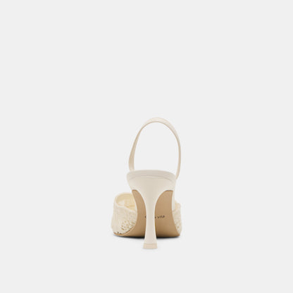 LARRA HEELS WHITE CROCHET Dolce Vita