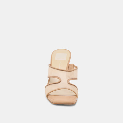 Gitel Light Tan Mesh Heels Dolce Vita