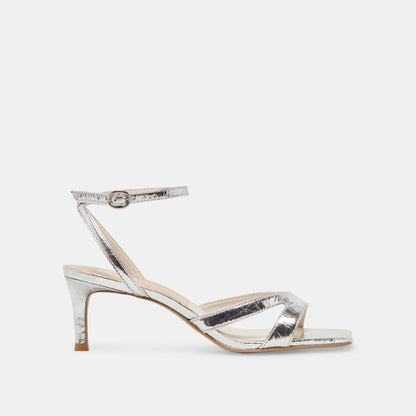 BECKI HEELS SILVER DISTRESSED LEATHER Dolce Vita