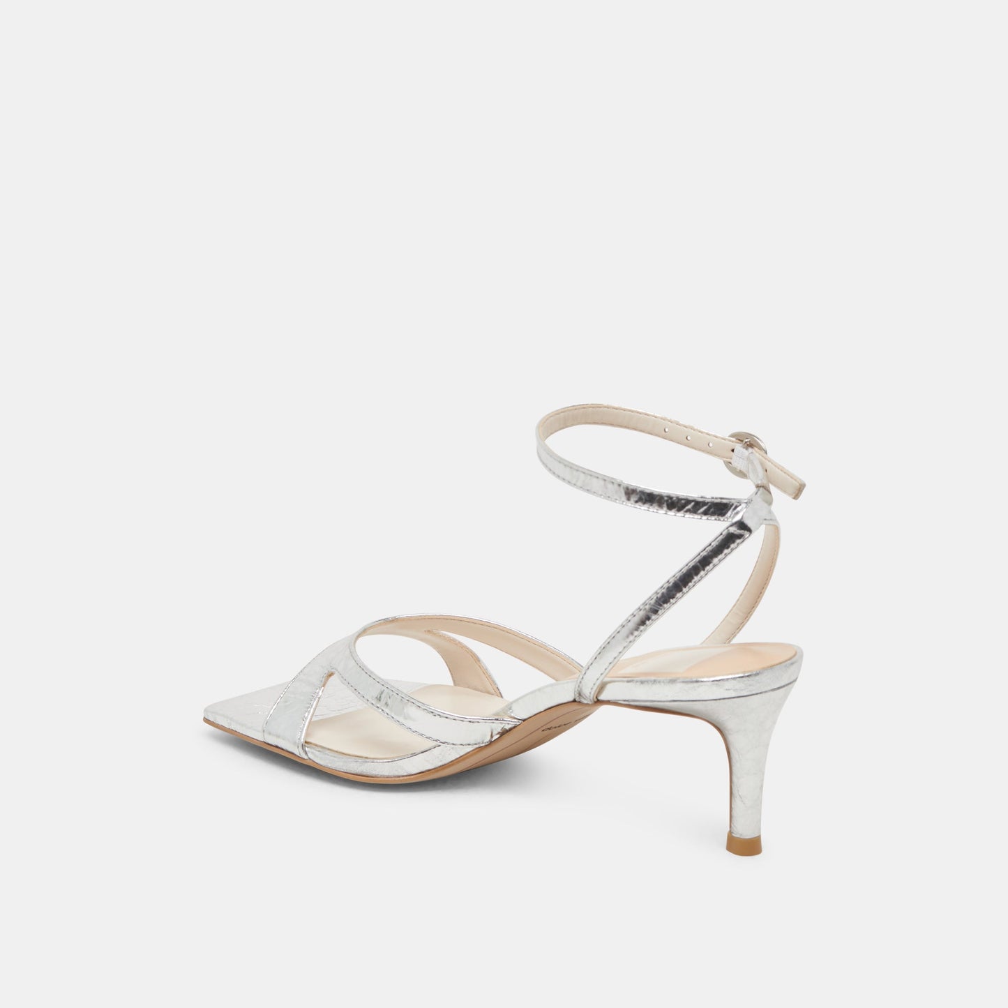 BECKI HEELS SILVER DISTRESSED LEATHER Dolce Vita