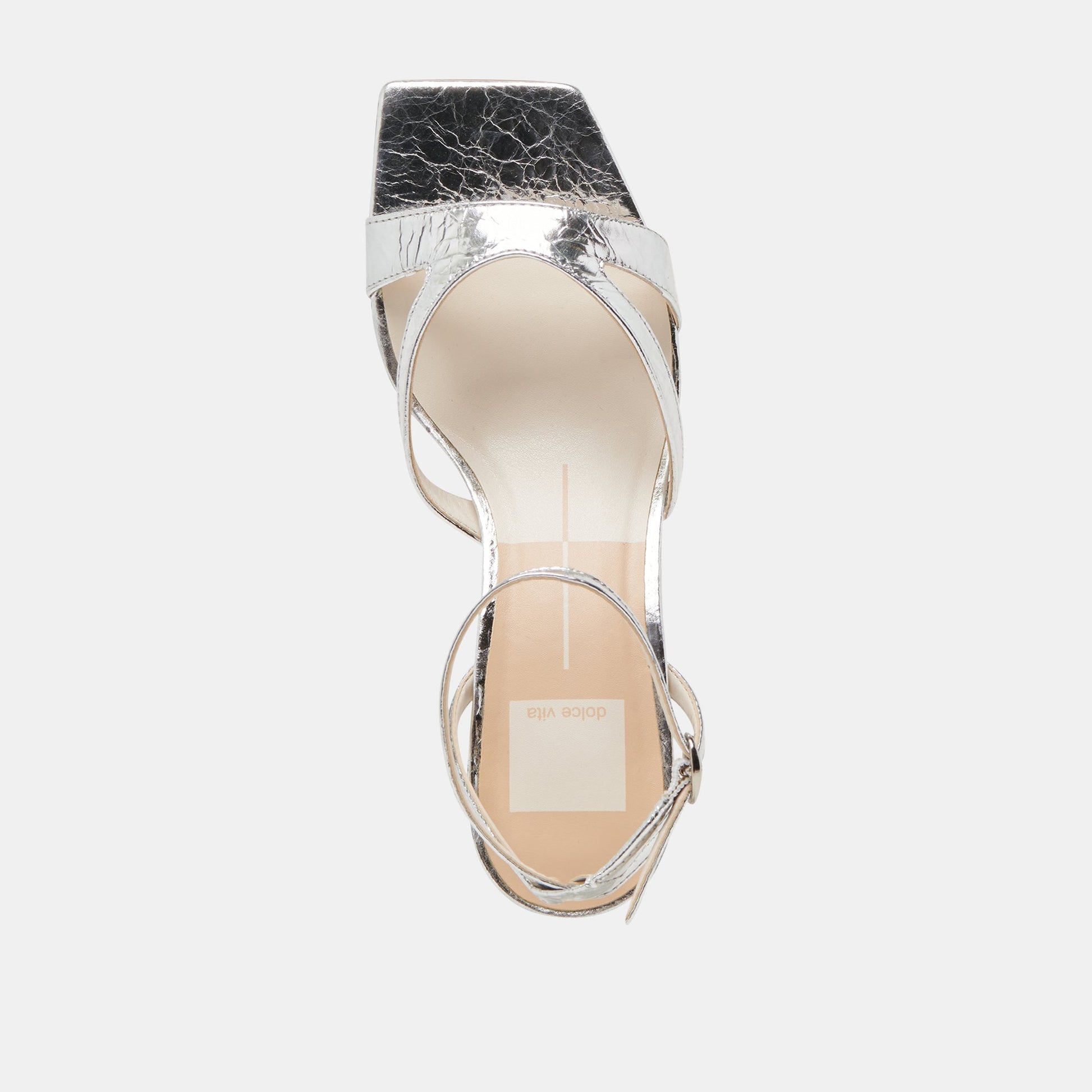 BECKI HEELS SILVER DISTRESSED LEATHER Dolce Vita