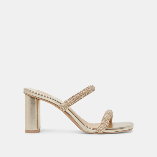 NOLAH HEELS GOLD MULTI BEADS Dolce Vita