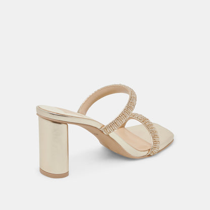 NOLAH HEELS GOLD MULTI BEADS Dolce Vita