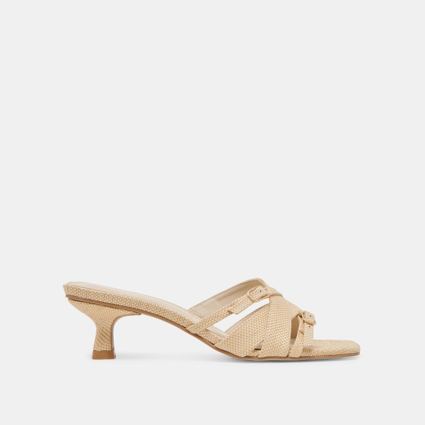 BRYANT HEELS NATURAL WOVEN RAFFIA Dolce Vita