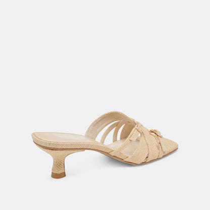 BRYANT HEELS NATURAL WOVEN RAFFIA Dolce Vita