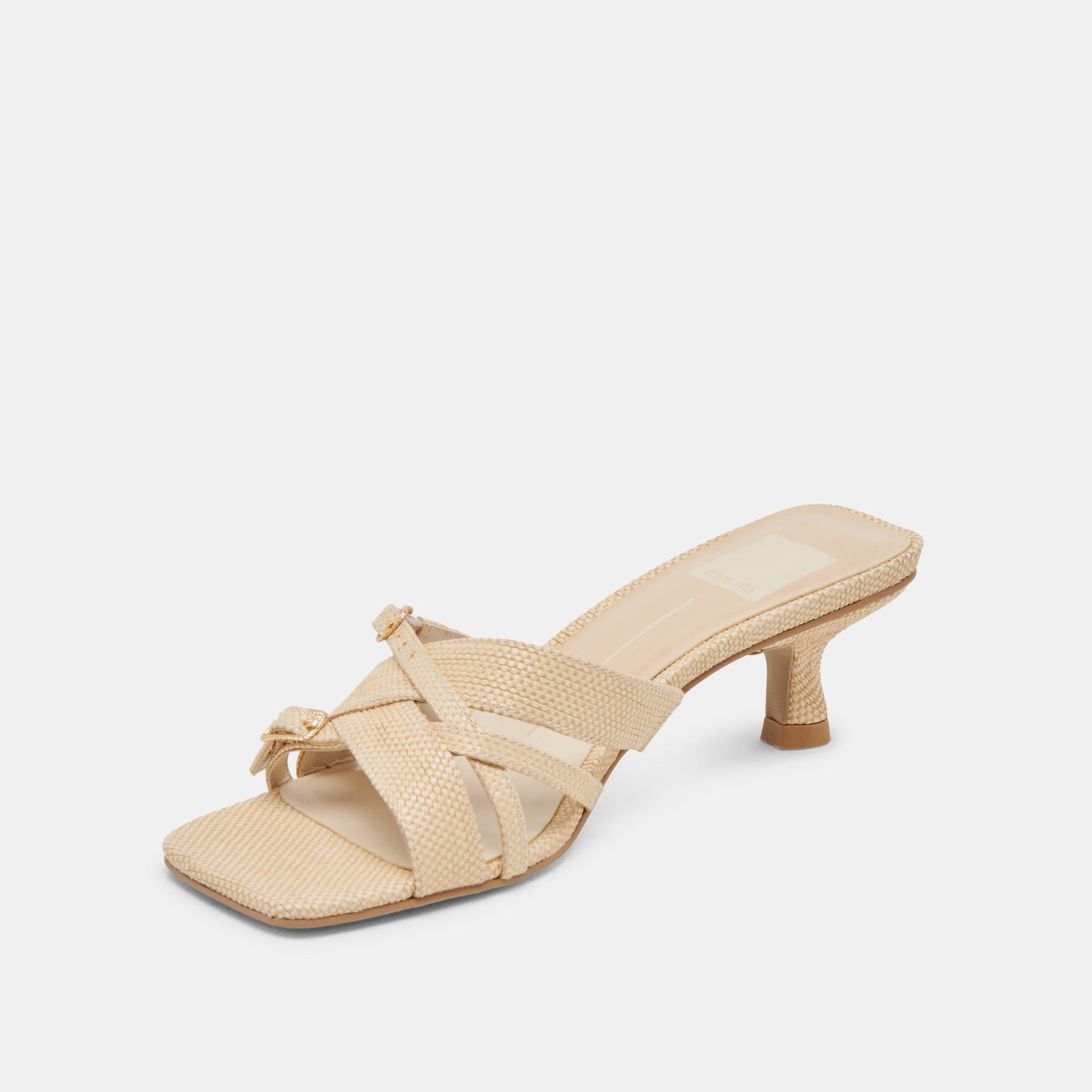 BRYANT HEELS NATURAL WOVEN RAFFIA Dolce Vita