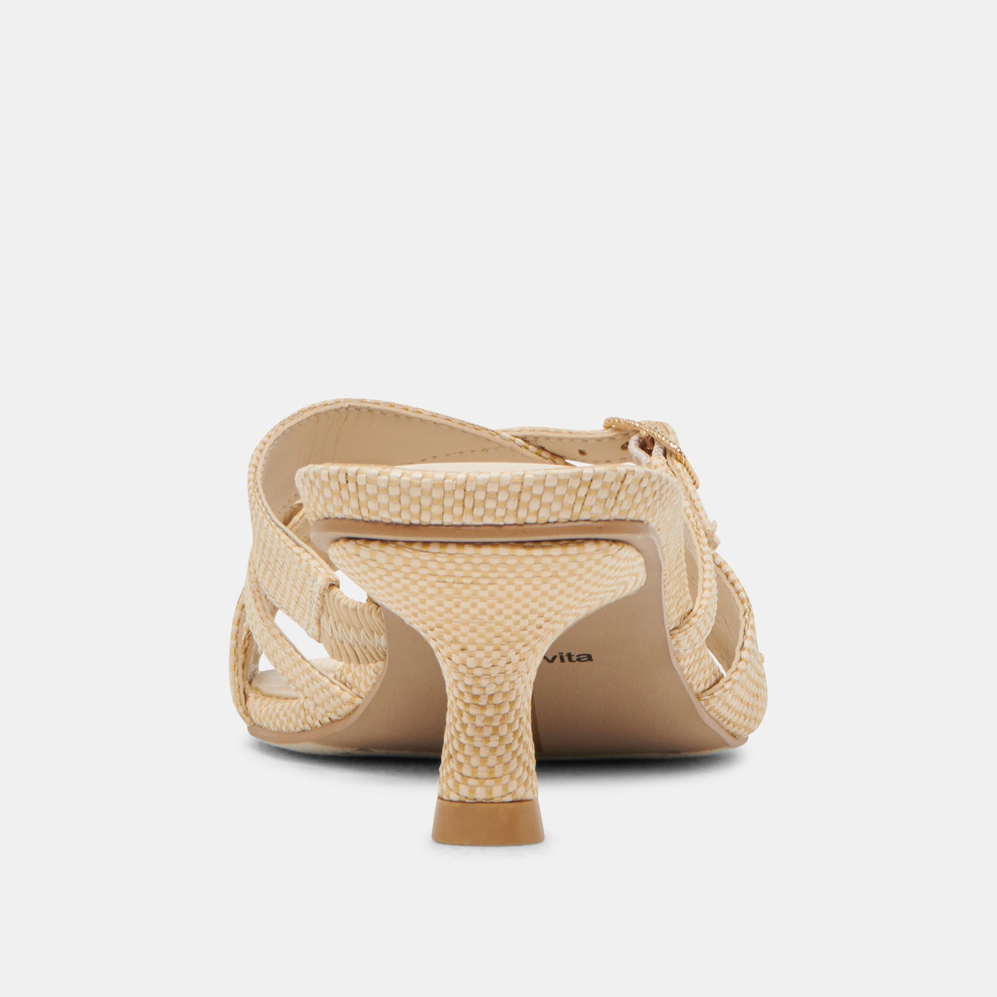 BRYANT HEELS NATURAL WOVEN RAFFIA Dolce Vita