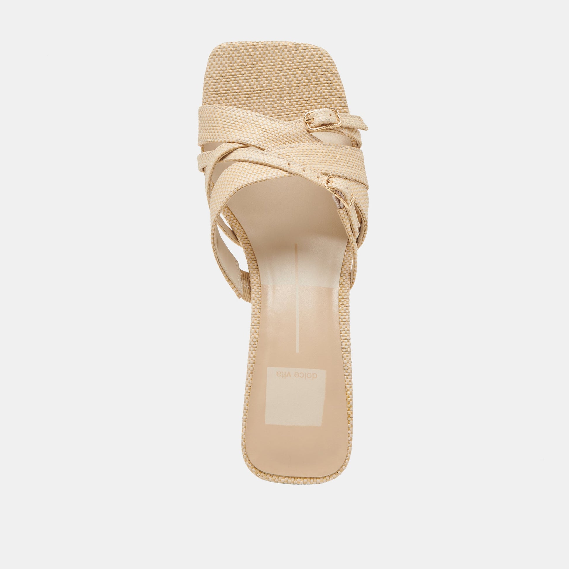 BRYANT HEELS NATURAL WOVEN RAFFIA Dolce Vita