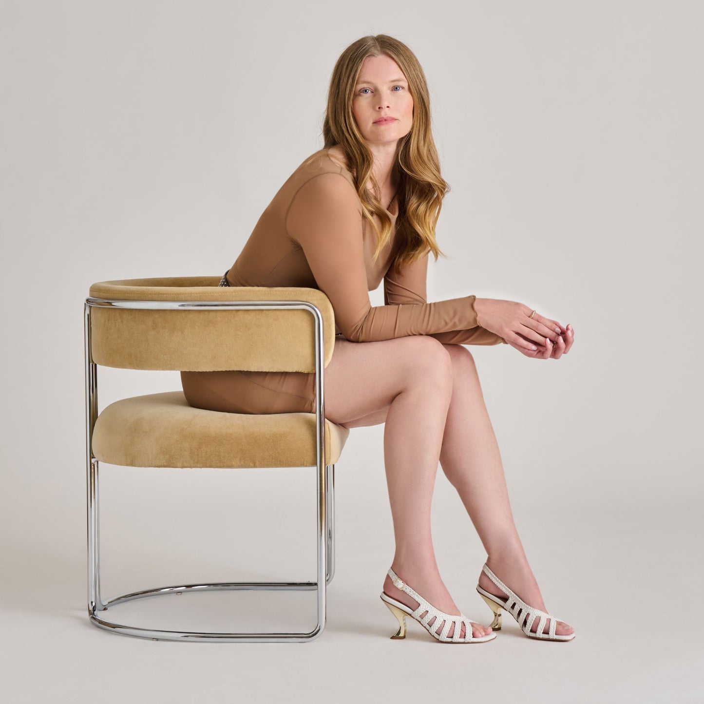 SICILY HEELS WHITE WOVEN LEATHER Dolce Vita