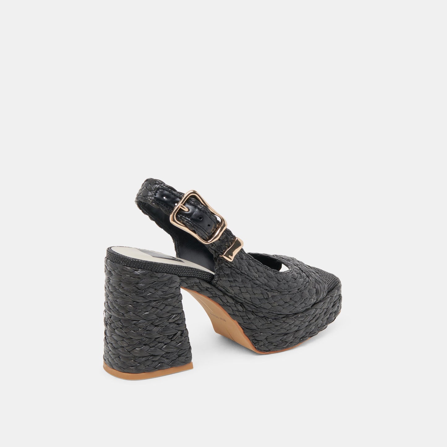 FLORES HEELS ONYX RAFFIA Dolce Vita