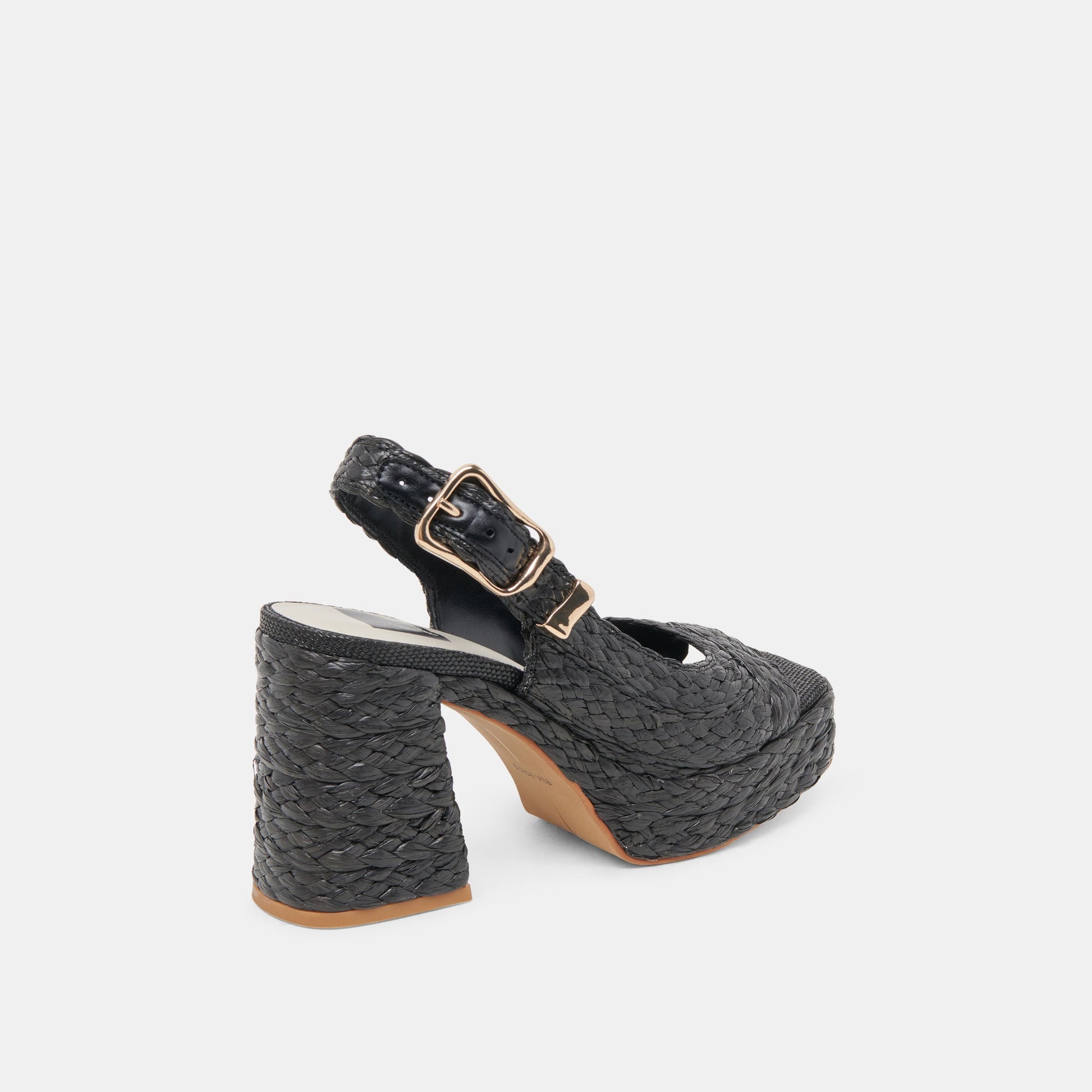 FLORES HEELS ONYX RAFFIA Dolce Vita