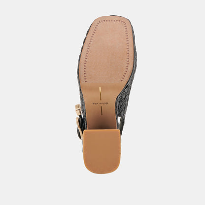 FLORES HEELS ONYX RAFFIA Dolce Vita