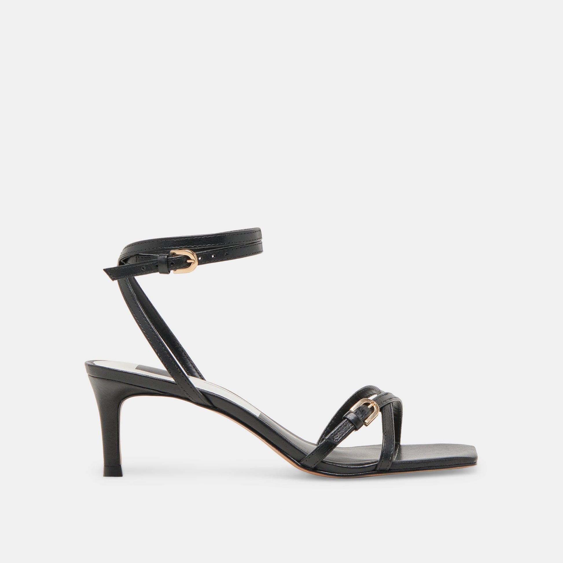 BAMBY HEELS BLACK LEATHER Dolce Vita