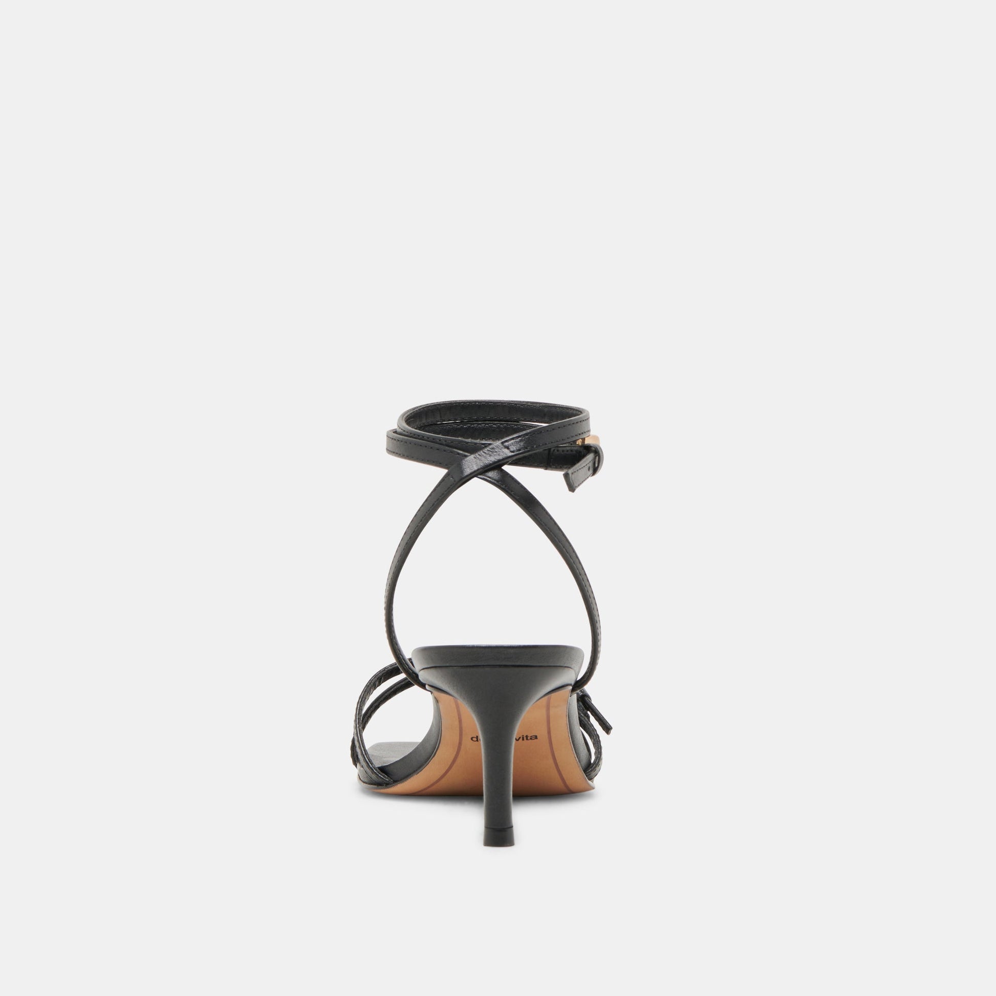 BAMBY HEELS BLACK LEATHER Dolce Vita