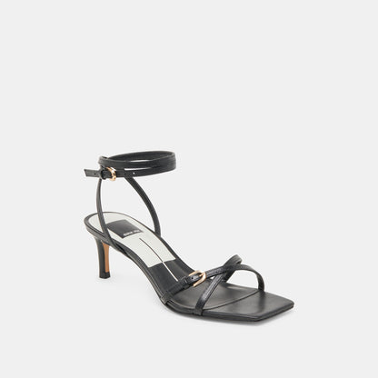 BAMBY HEELS BLACK LEATHER Dolce Vita