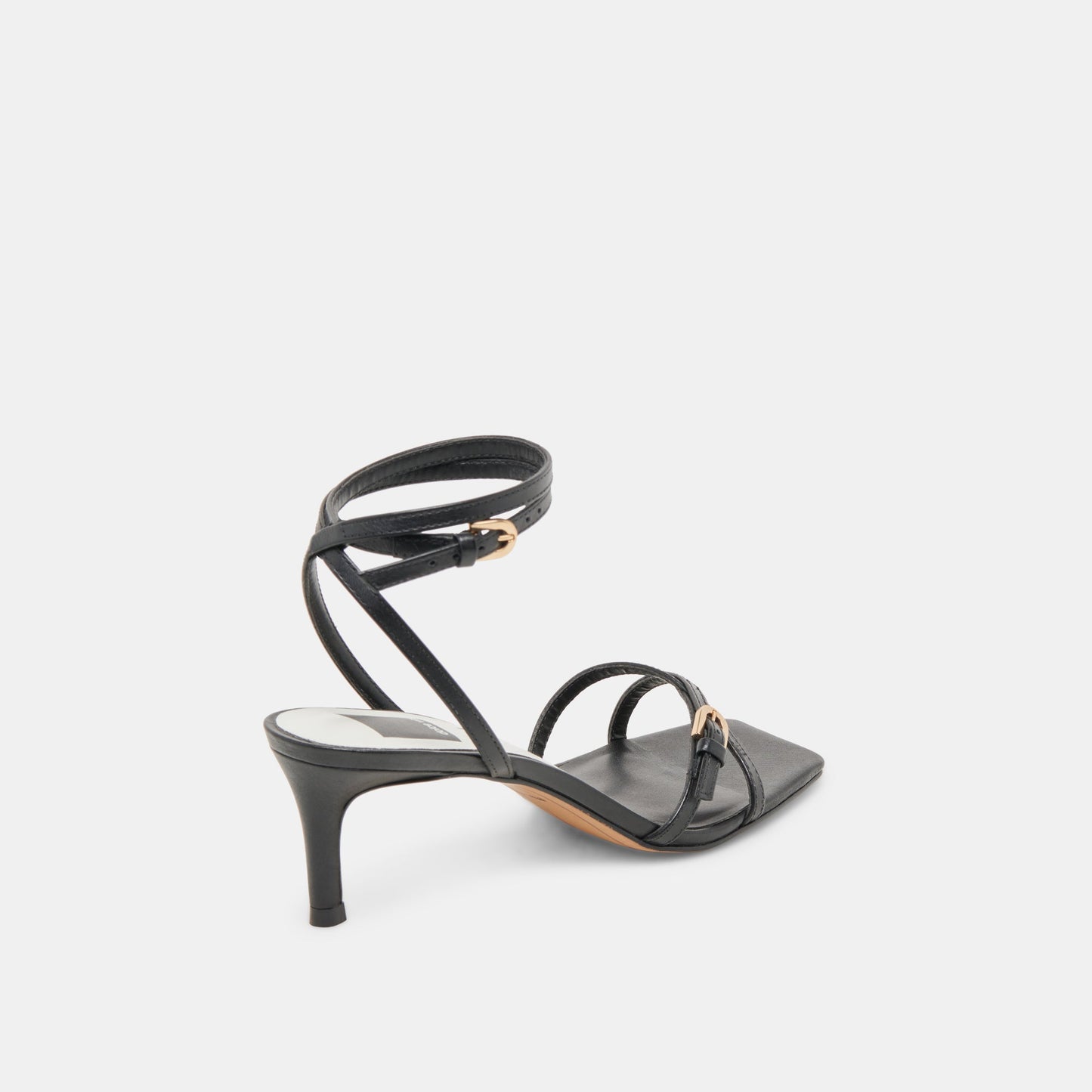 BAMBY HEELS BLACK LEATHER Dolce Vita