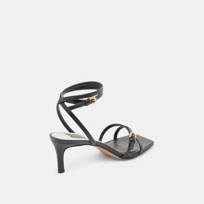 BAMBY HEELS BLACK LEATHER Dolce Vita