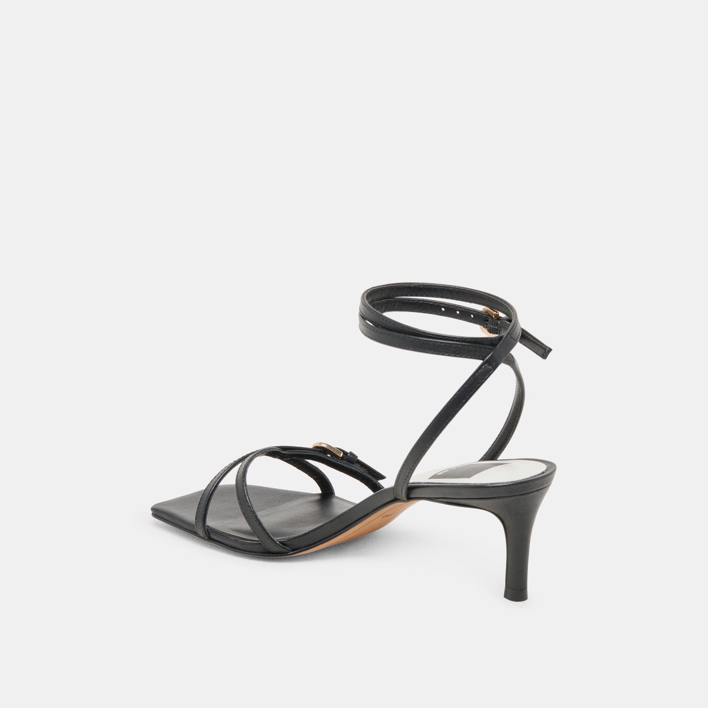BAMBY HEELS BLACK LEATHER Dolce Vita
