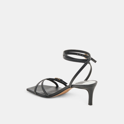 BAMBY HEELS BLACK LEATHER Dolce Vita