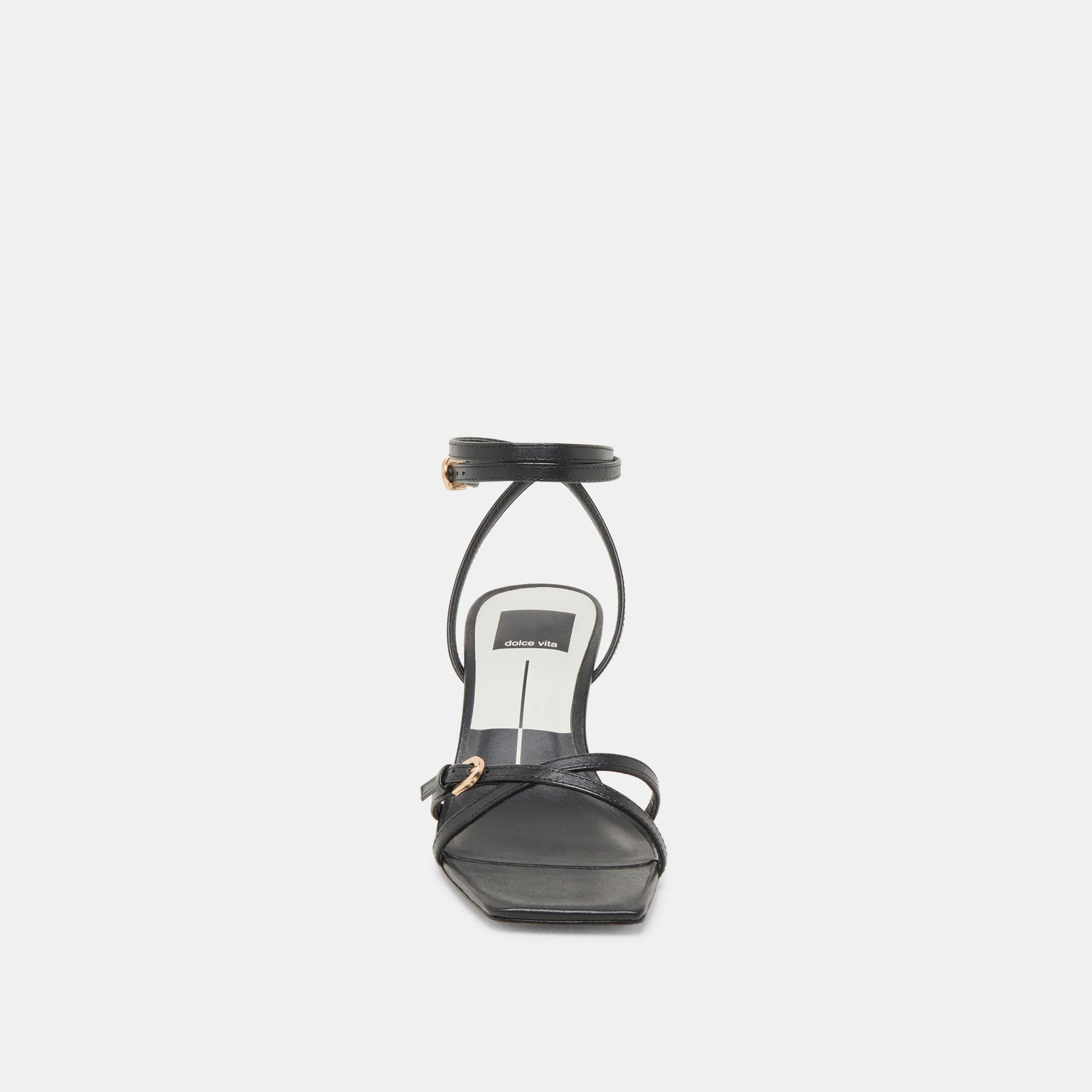 BAMBY HEELS BLACK LEATHER Dolce Vita