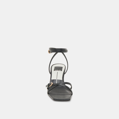 BAMBY HEELS BLACK LEATHER Dolce Vita