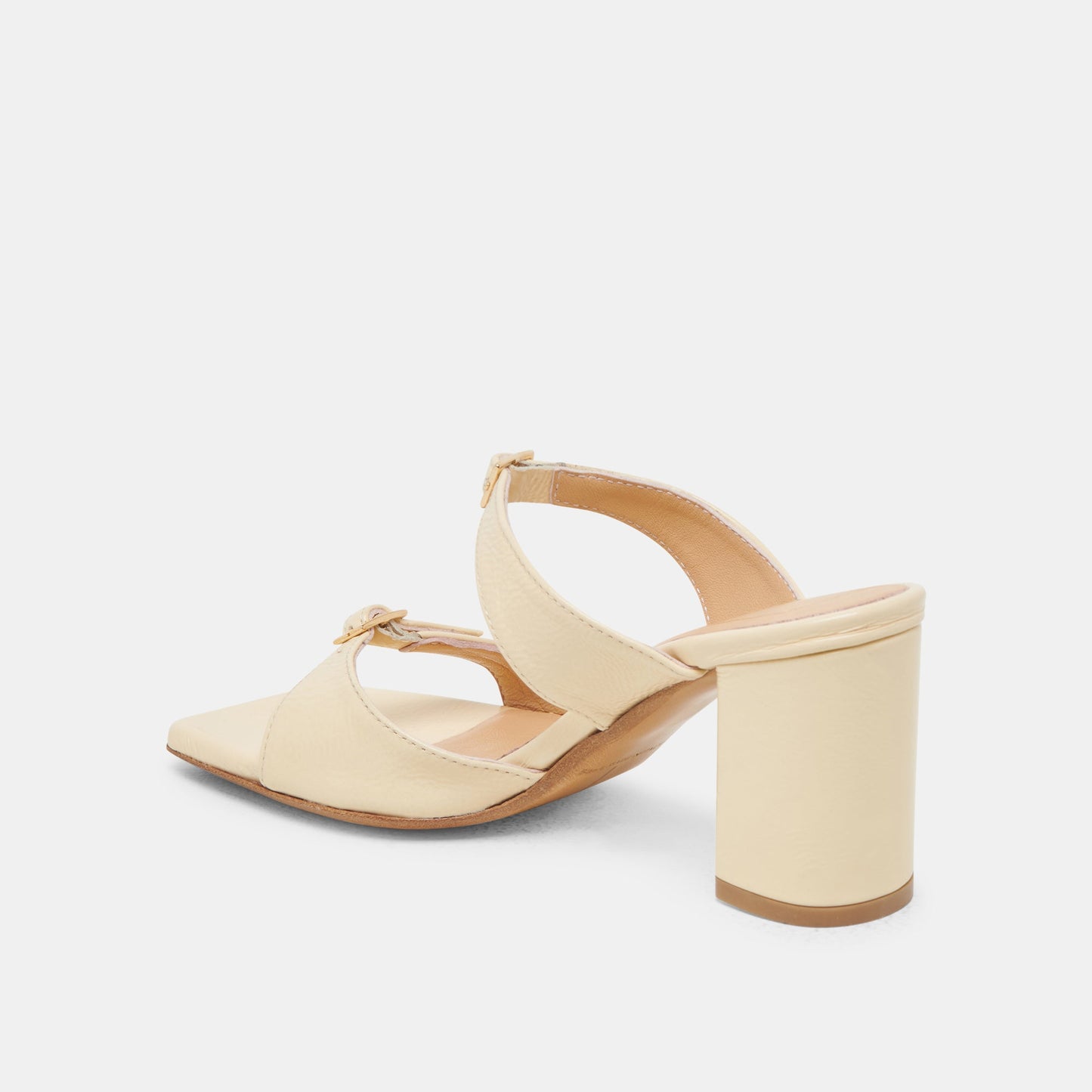 SHANE HEELS LIGHT YELLOW CRINKLE PATENT Dolce Vita