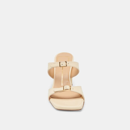 SHANE HEELS LIGHT YELLOW CRINKLE PATENT Dolce Vita