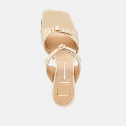 SHANE HEELS LIGHT YELLOW CRINKLE PATENT Dolce Vita