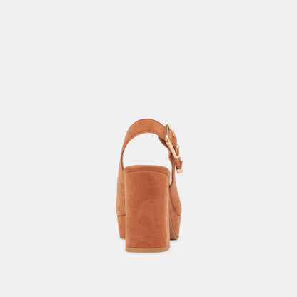 FLORES HEELS CARAMEL SUEDE Dolce Vita