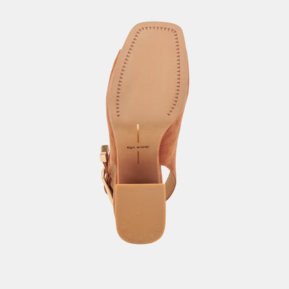 FLORES HEELS CARAMEL SUEDE Dolce Vita