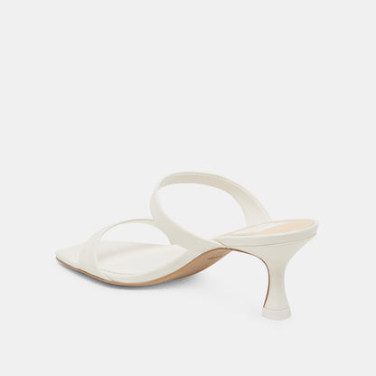 Genora White Leather Heels Dolce Vita