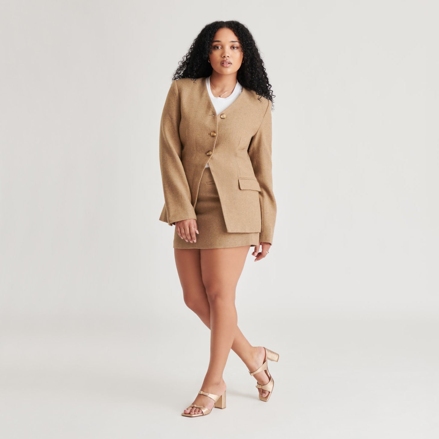 SHANE HEELS GOLD METALLIC LEATHER Dolce Vita