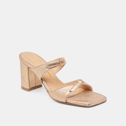 SHANE HEELS GOLD METALLIC LEATHER Dolce Vita