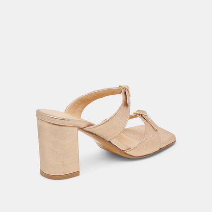 SHANE HEELS GOLD METALLIC LEATHER Dolce Vita