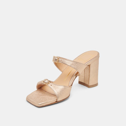 SHANE HEELS GOLD METALLIC LEATHER Dolce Vita