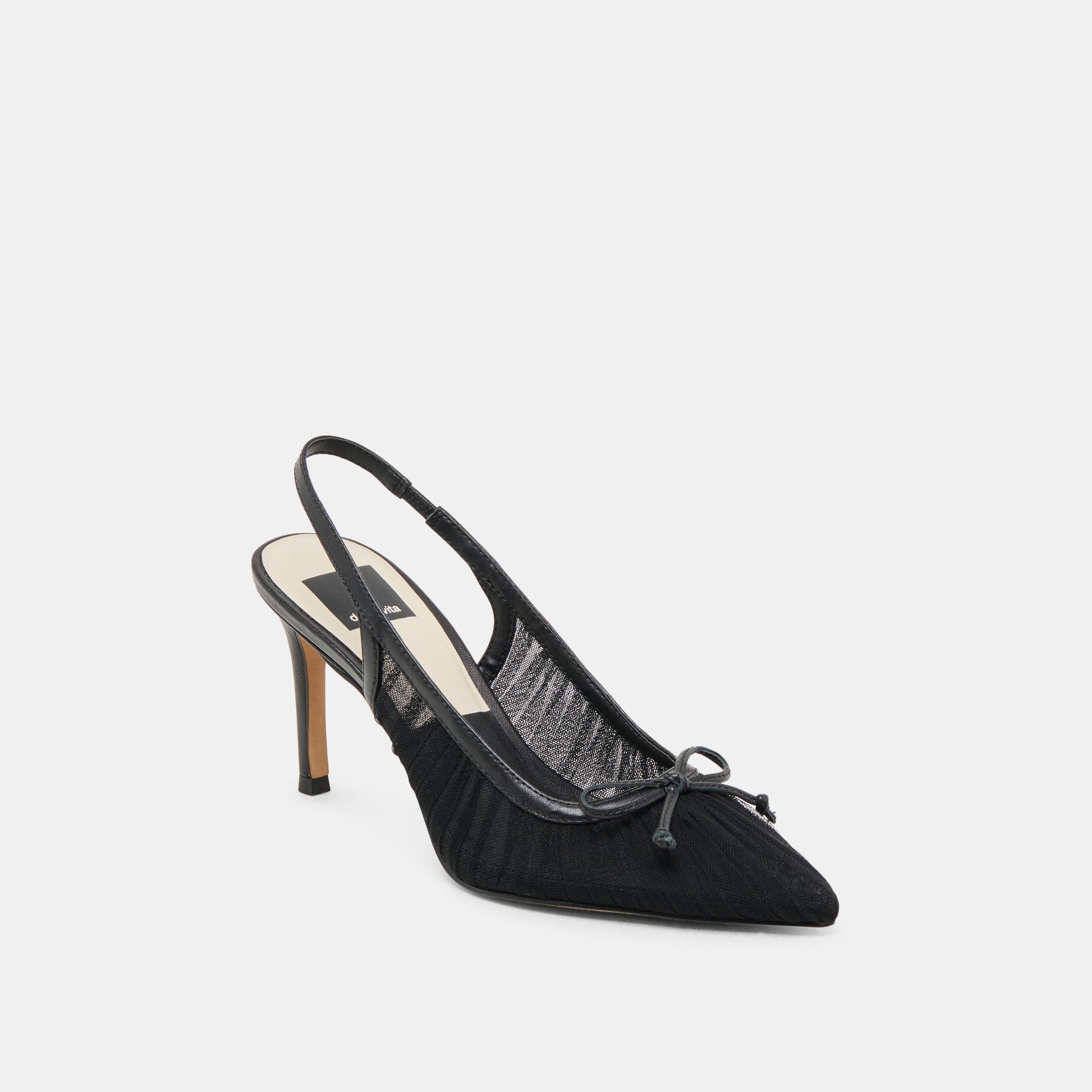 Yela Black Tulle Heels Dolce Vita