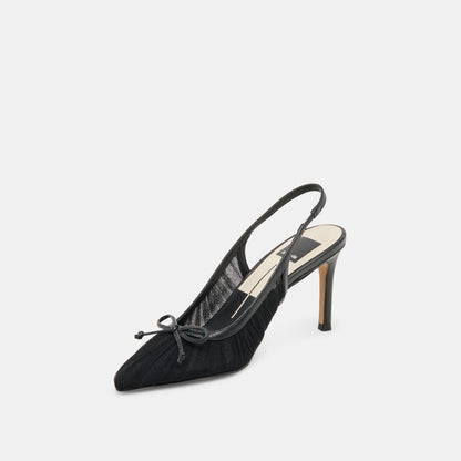 Yela Black Tulle Heels Dolce Vita