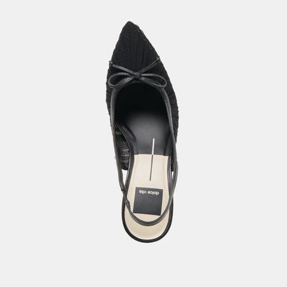 Yela Black Tulle Heels Dolce Vita