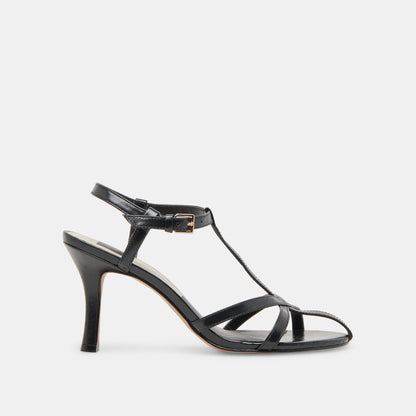 LIANE HEELS MIDNIGHT CRINKLE PATENT Dolce Vita