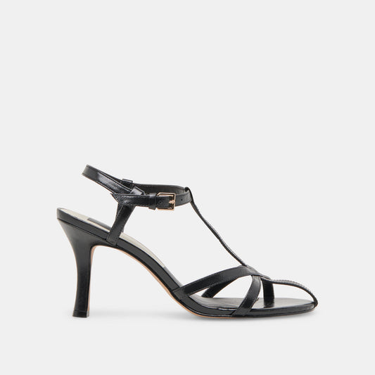 LIANE HEELS MIDNIGHT CRINKLE PATENT Dolce Vita