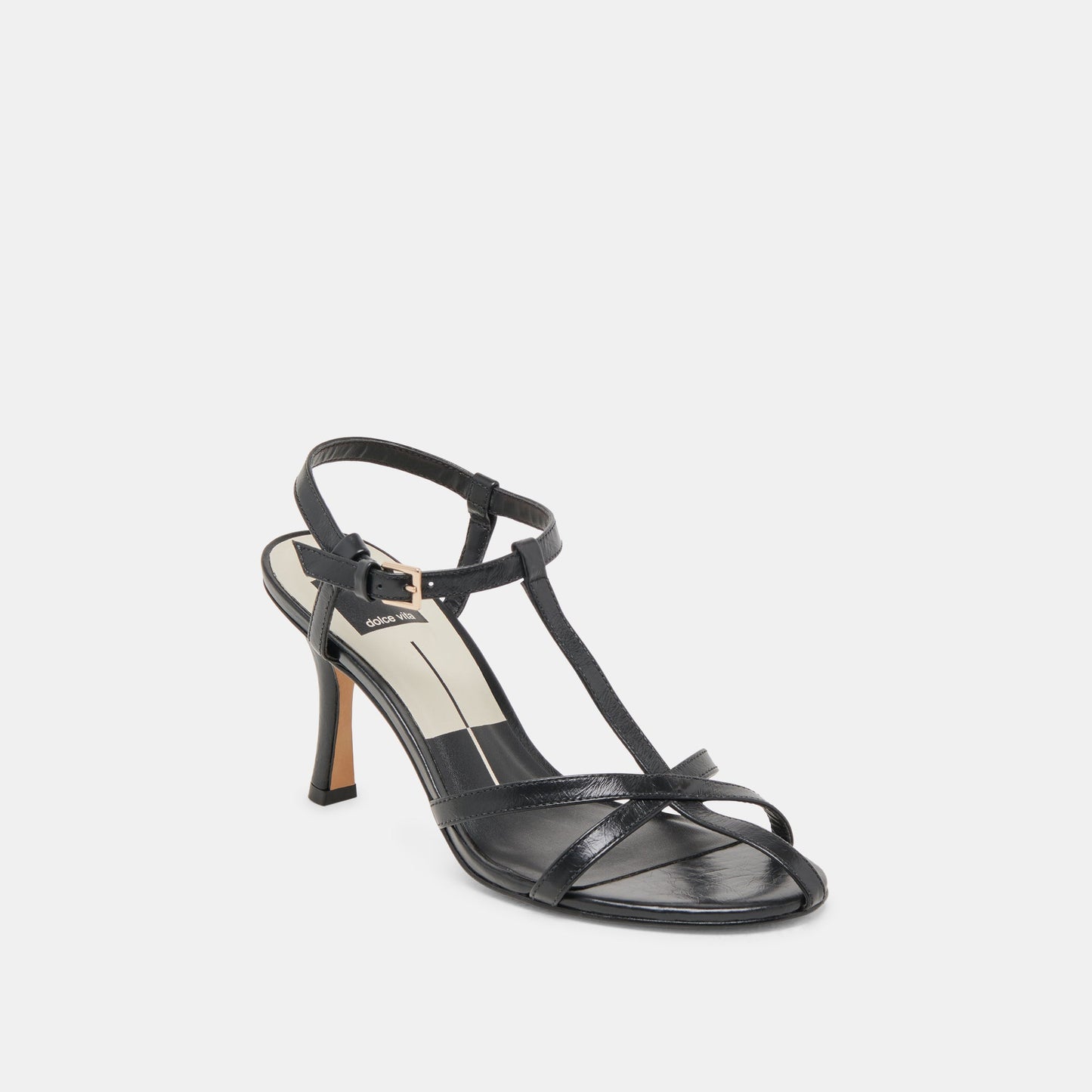 LIANE HEELS MIDNIGHT CRINKLE PATENT Dolce Vita