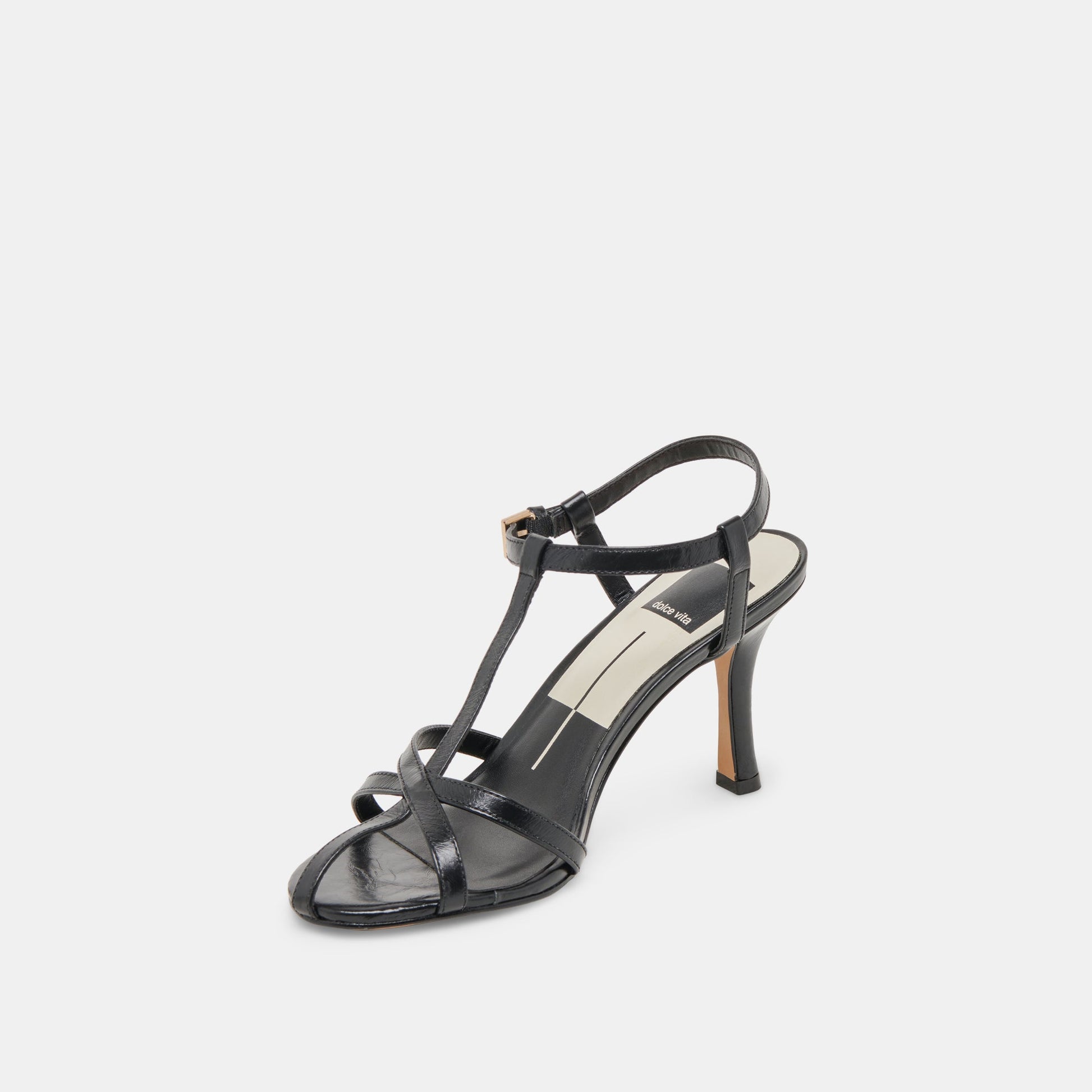LIANE HEELS MIDNIGHT CRINKLE PATENT Dolce Vita